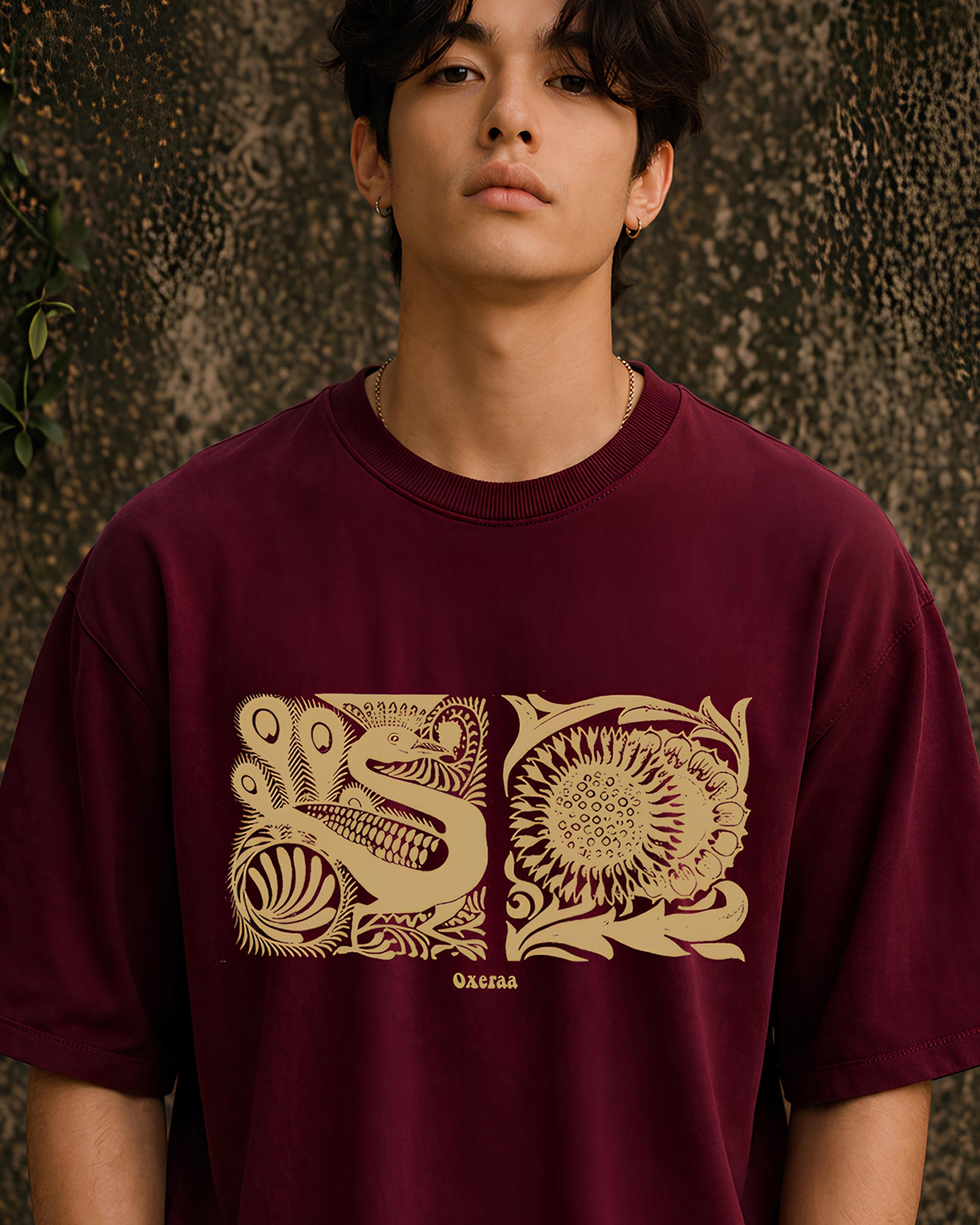 Beasts of the Forest Aesthetic Print - Oversized T-Shirt for Men