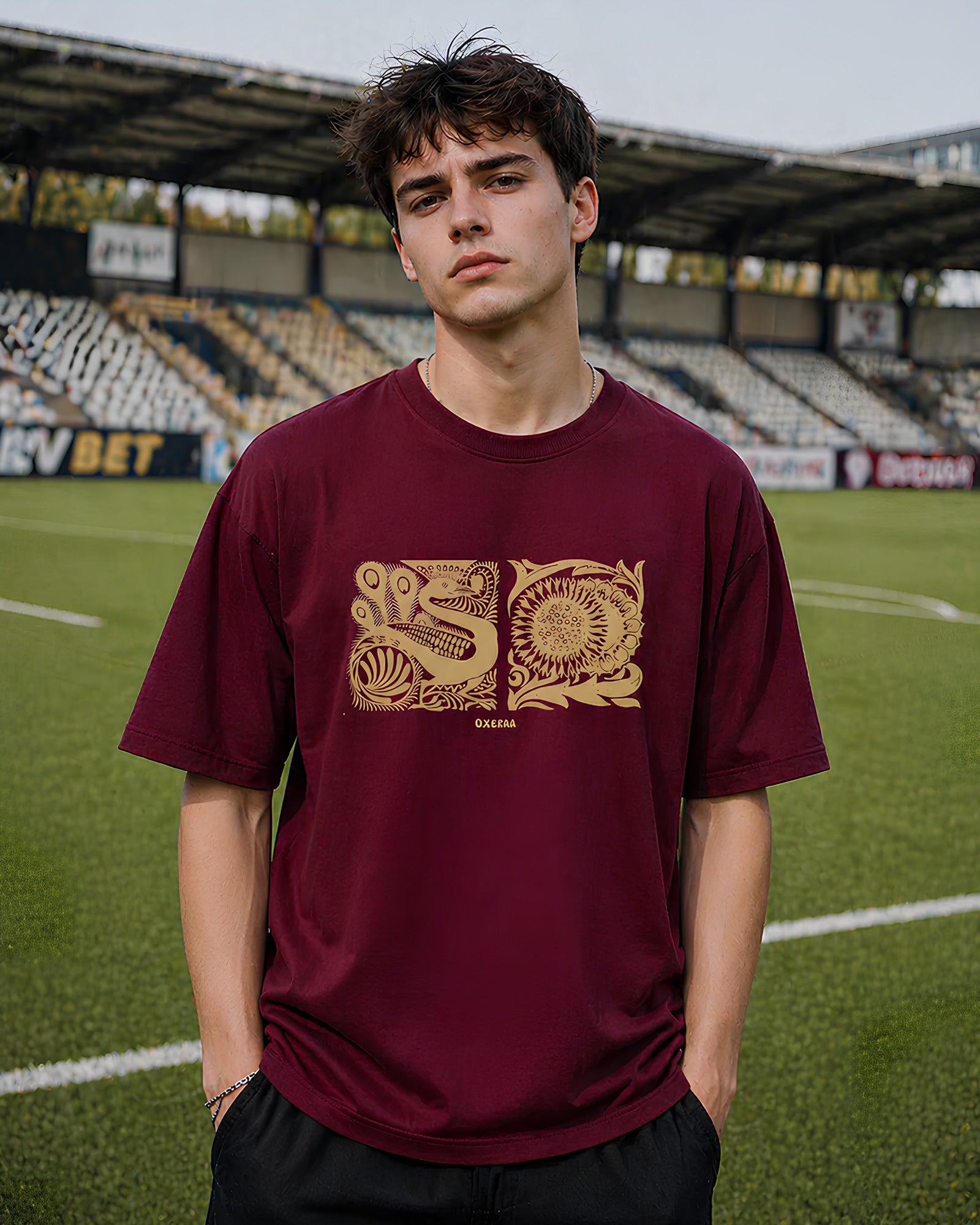 Beasts of the Forest Aesthetic Print - Oversized T-Shirt for Men