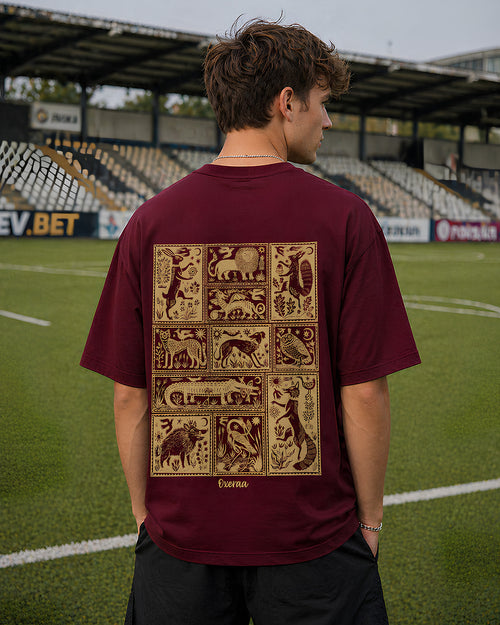 Beasts of the Forest Aesthetic Print - Oversized T-Shirt for Men