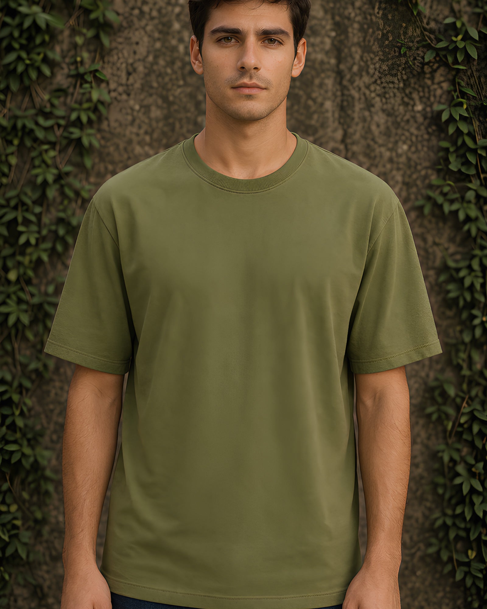 Botanical Panels Aesthetic Print - Oversized T-Shirt for Men