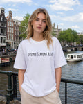 Celestial Guardian Aesthetic Print - Oversized T-Shirt for Women