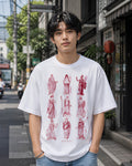 Classical Statues Aesthetic Print - Oversized T-Shirt for Men