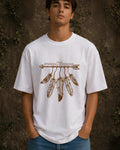 Ethereal Sovereign Aesthetic Print - Oversized T-Shirt for Men