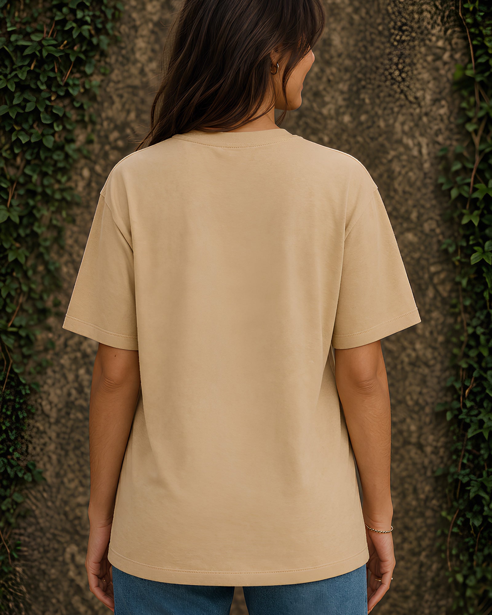 Ethereal Sovereign Aesthetic Print - Oversized T-Shirt for Women