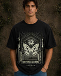 Evolve & Rise Aesthetic Print - Oversized T-Shirt for Men