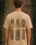 Geo Creatures Aesthetic Print - Oversized T-Shirt for Men