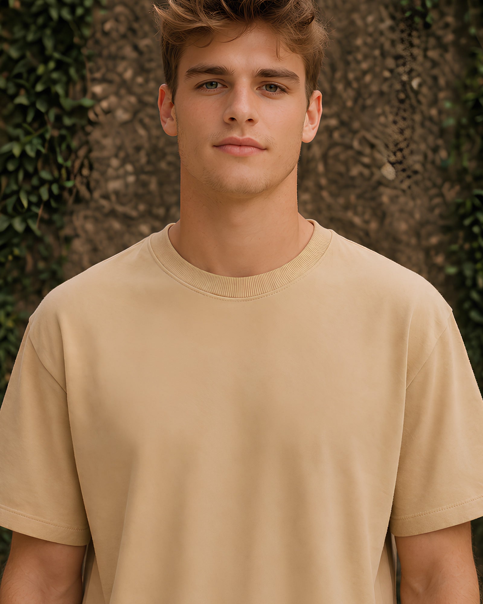 Geo Creatures Aesthetic Print - Oversized T-Shirt for Men