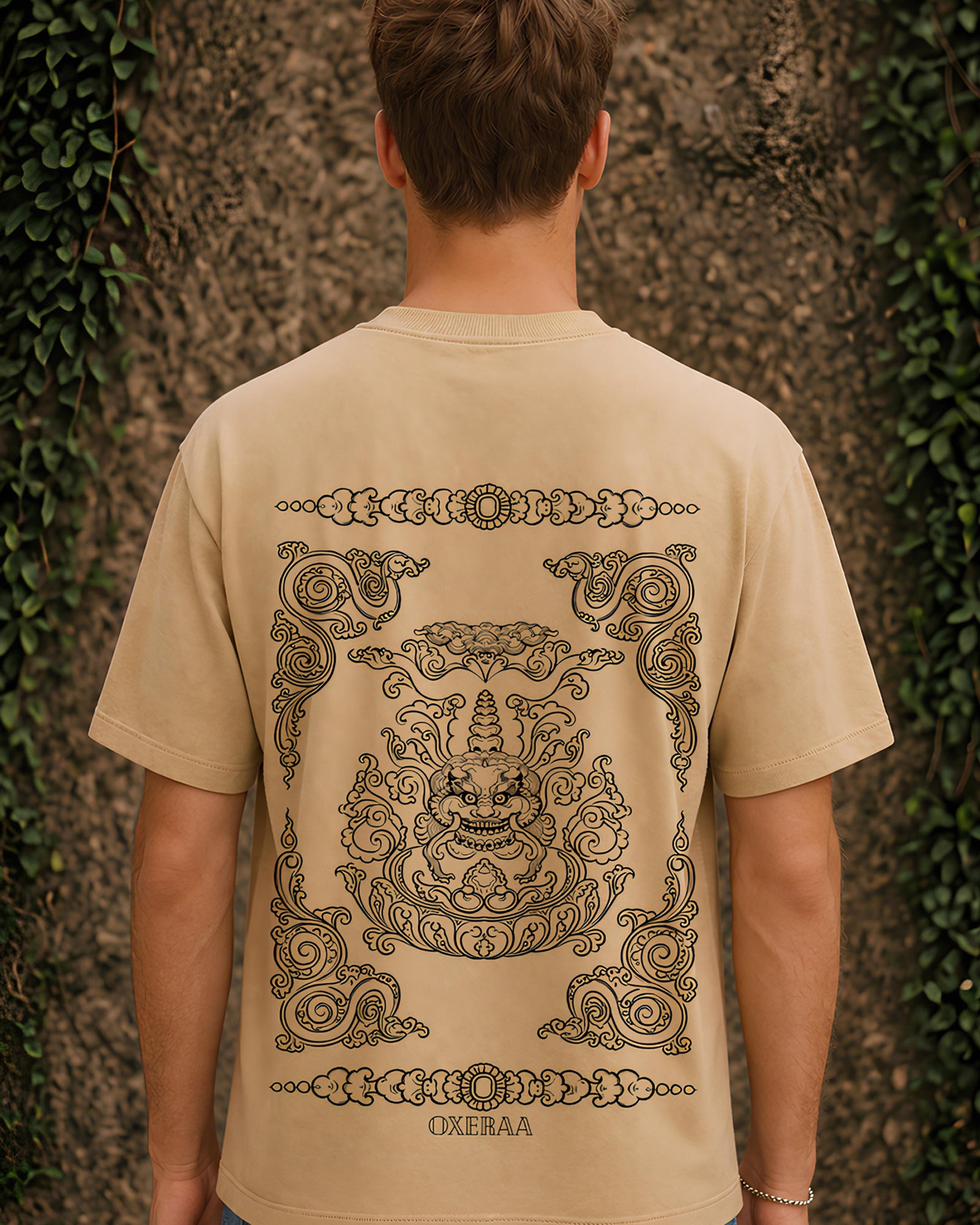 Imperial Sigil Aesthetic Print - Oversized T-Shirt for Men