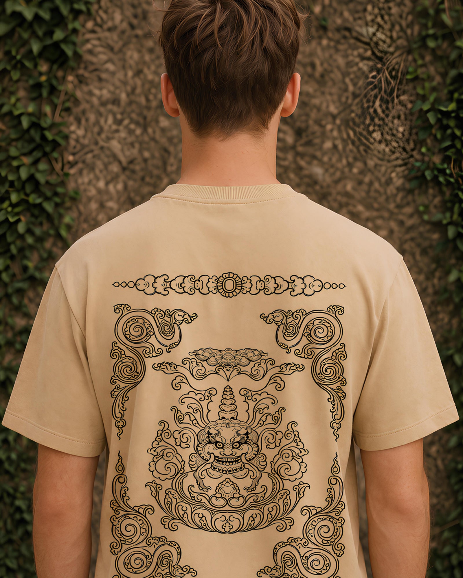 Imperial Sigil Aesthetic Print - Oversized T-Shirt for Men
