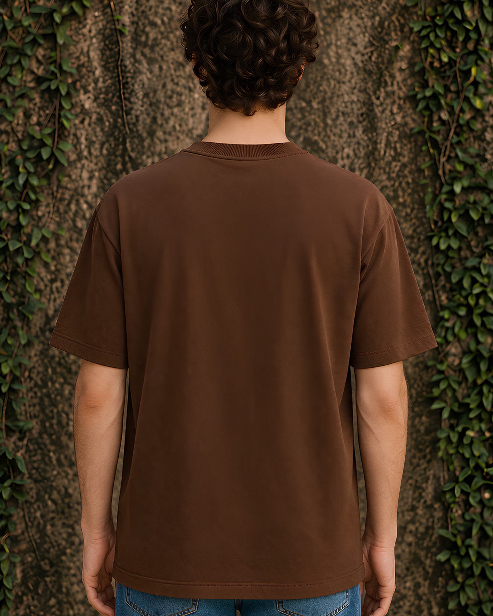 Inked Wings Aesthetic Print - Oversized T-Shirt for Men