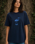 Inked Wings Aesthetic Print - Oversized T-Shirt for Women