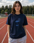 Inked Wings Aesthetic Print - Oversized T-Shirt for Women