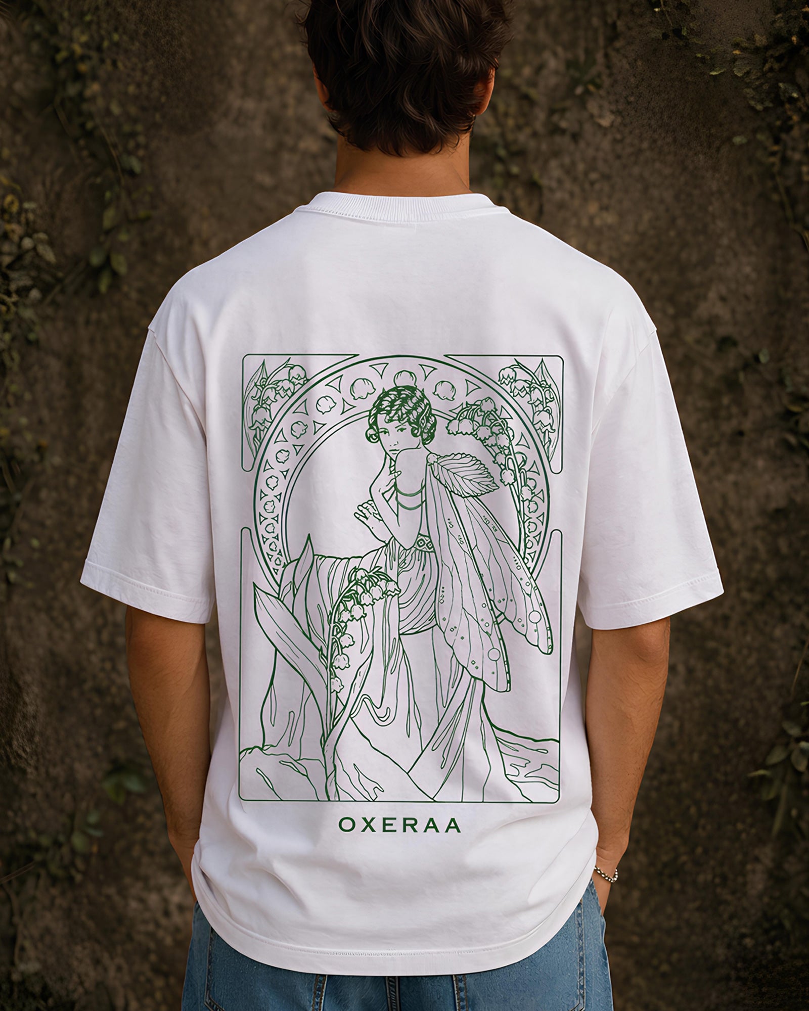 Lily Whisper Fairy Aesthetic Print - Oversized T-Shirt for Men