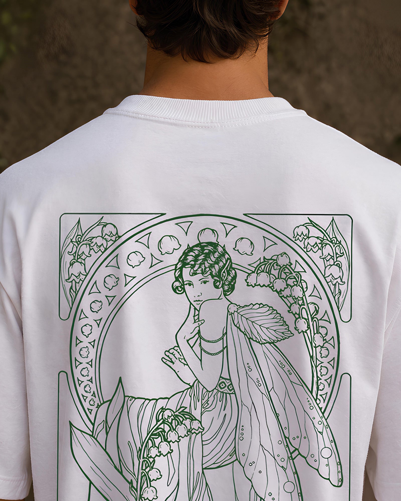 Lily Whisper Fairy Aesthetic Print - Oversized T-Shirt for Men