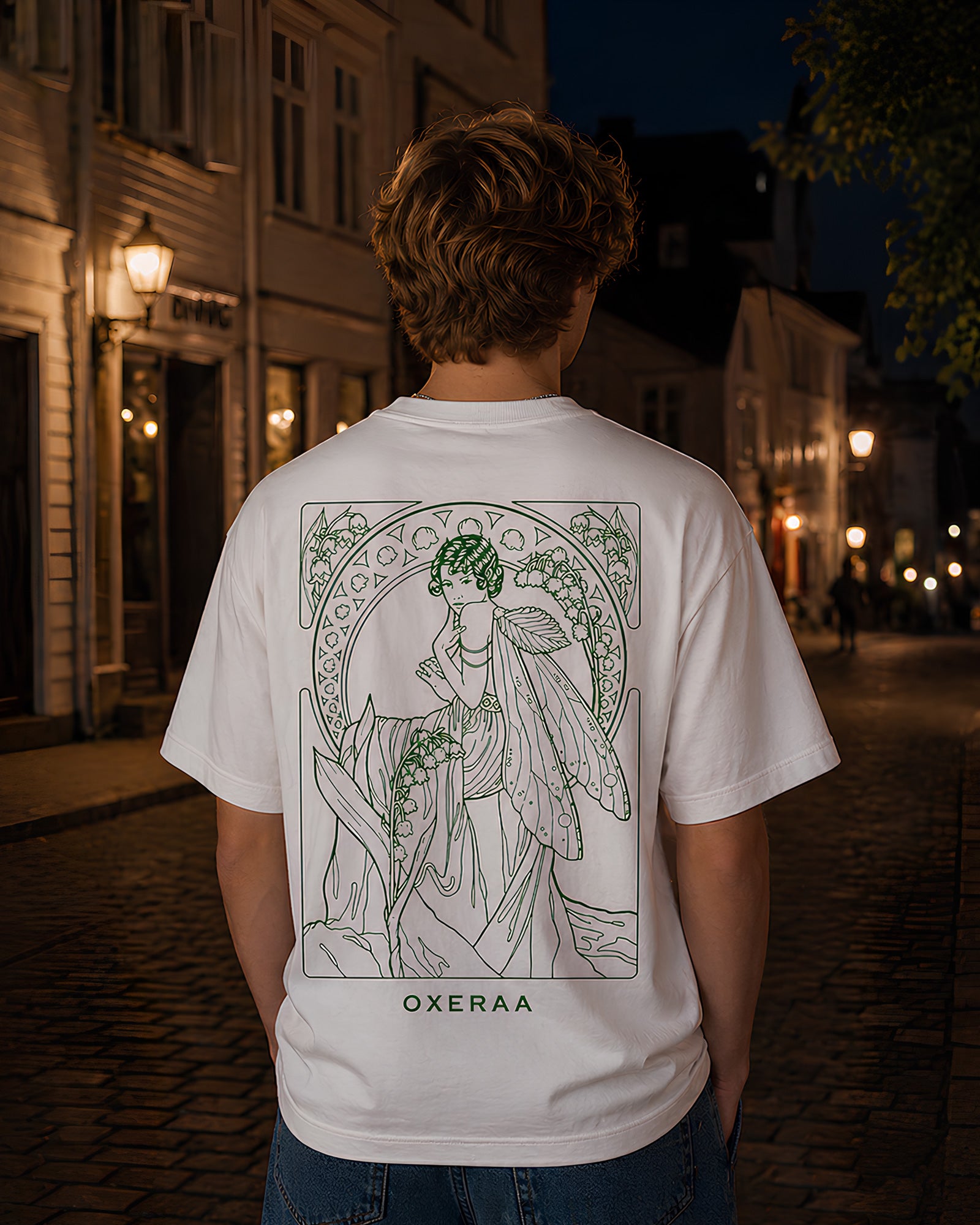 Lily Whisper Fairy Aesthetic Print - Oversized T-Shirt for Men