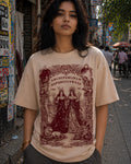 Luna and Sol Aesthetic Print - Oversized T-Shirt for Women
