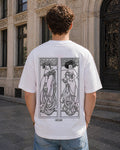 Lunar Reverie Aesthetic Print - Oversized T-Shirt for Men
