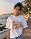Maritime Seal Aesthetic Print - Oversized T-Shirt for Women