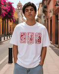 Postcard Memories Aesthetic Print - Oversized T-Shirt for Men