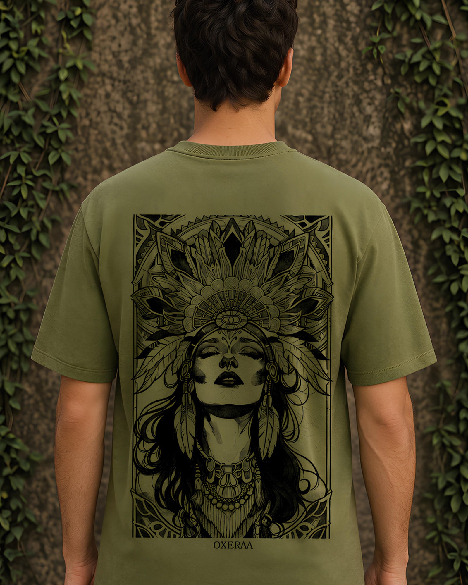 Queen of Essence Aesthetic Print - Oversized T-Shirt for Men