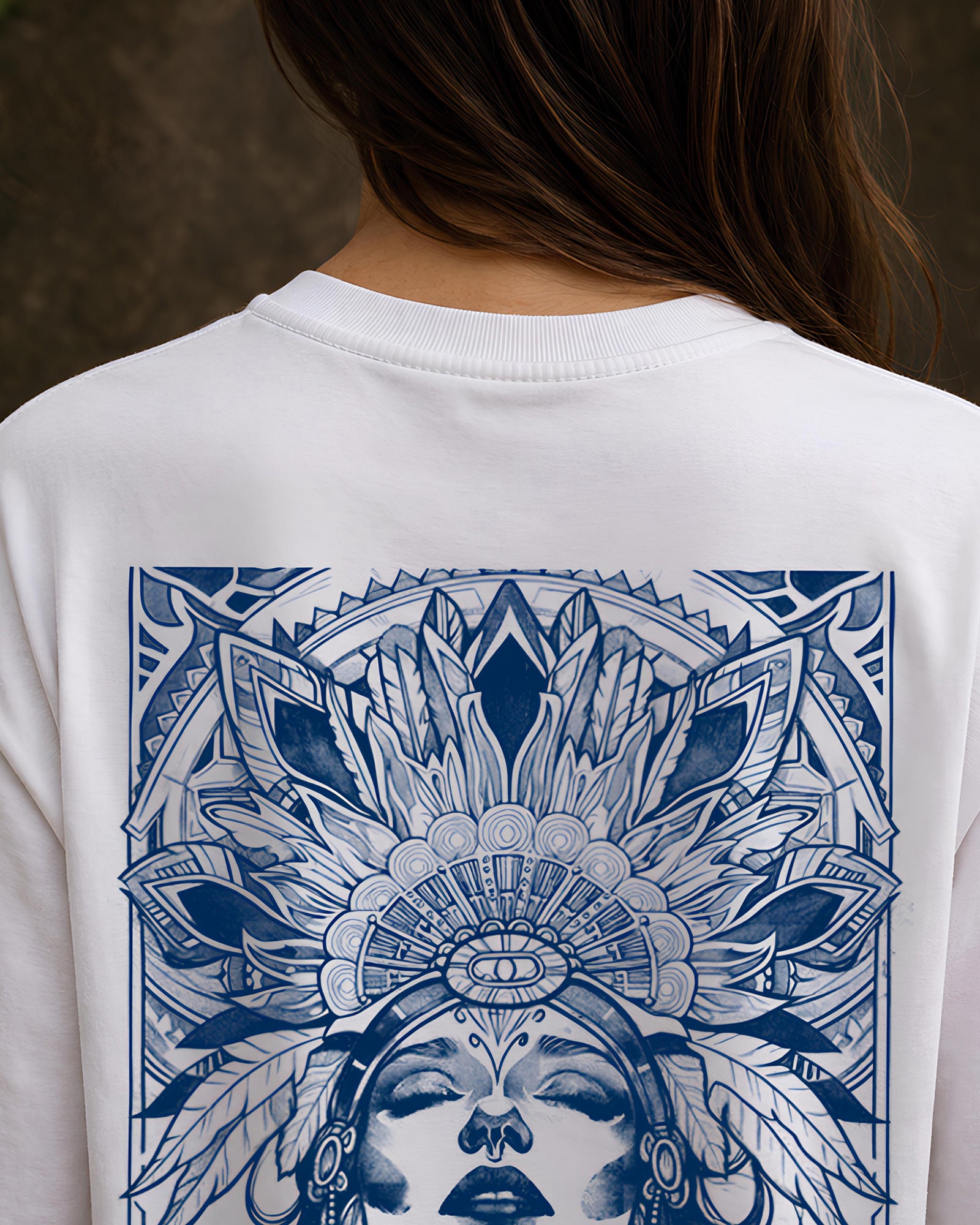 Queen of Essence Aesthetic Print - Oversized T-Shirt for Women