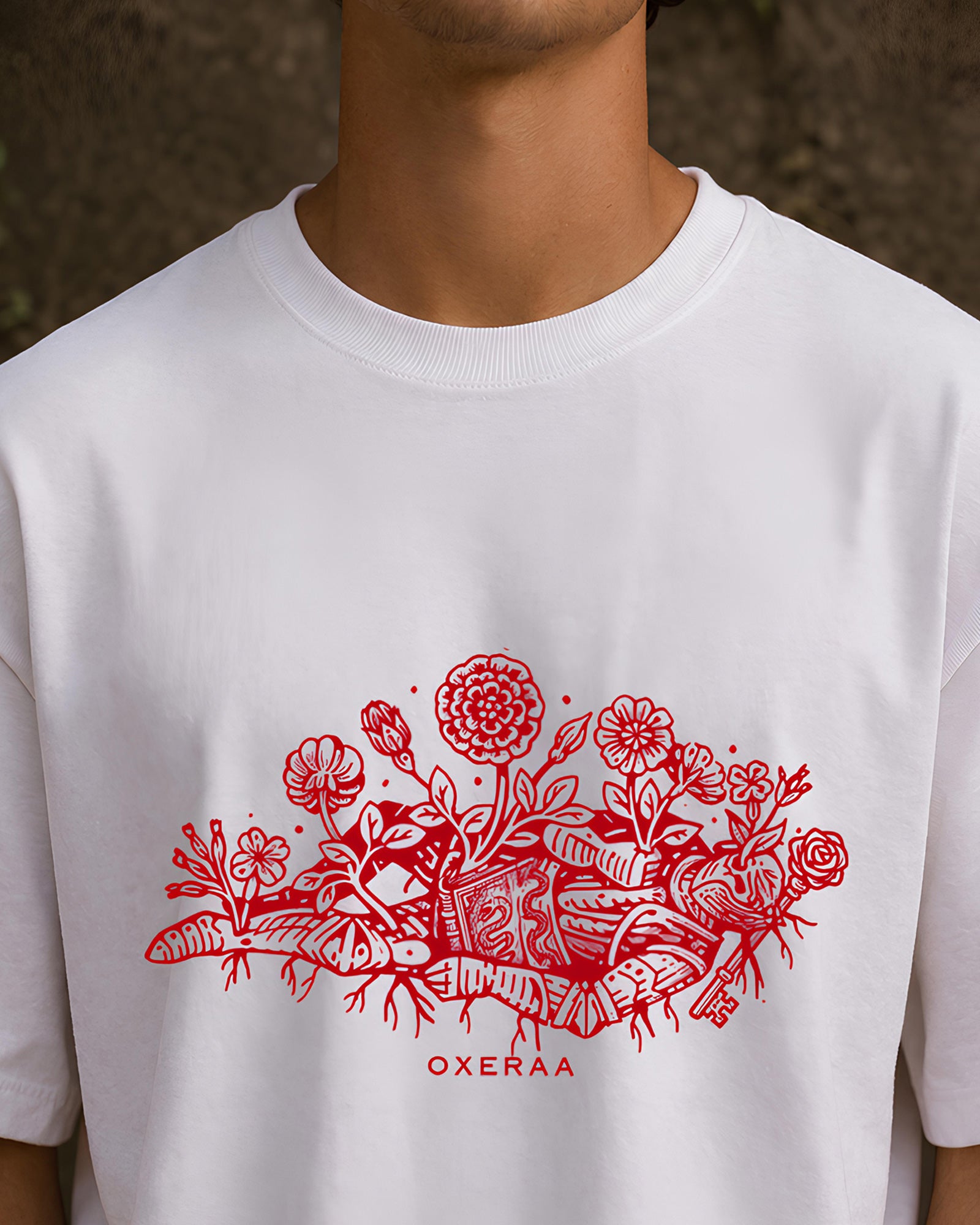 Sacred Knights Aesthetic Print - Oversized T-Shirt for Men