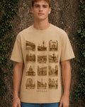 Streets of Europe Aesthetic Print - Oversized T-Shirt for Men