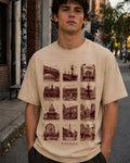 Streets of Europe Aesthetic Print - Oversized T-Shirt for Men