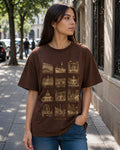 Streets of Europe Aesthetic Print - Oversized T-Shirt for Women