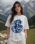 Sylvara Aesthetic Print - Oversized T-Shirt for Women