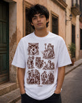 The Heroic Cycle Aesthetic Print - Oversized T-Shirt for Men