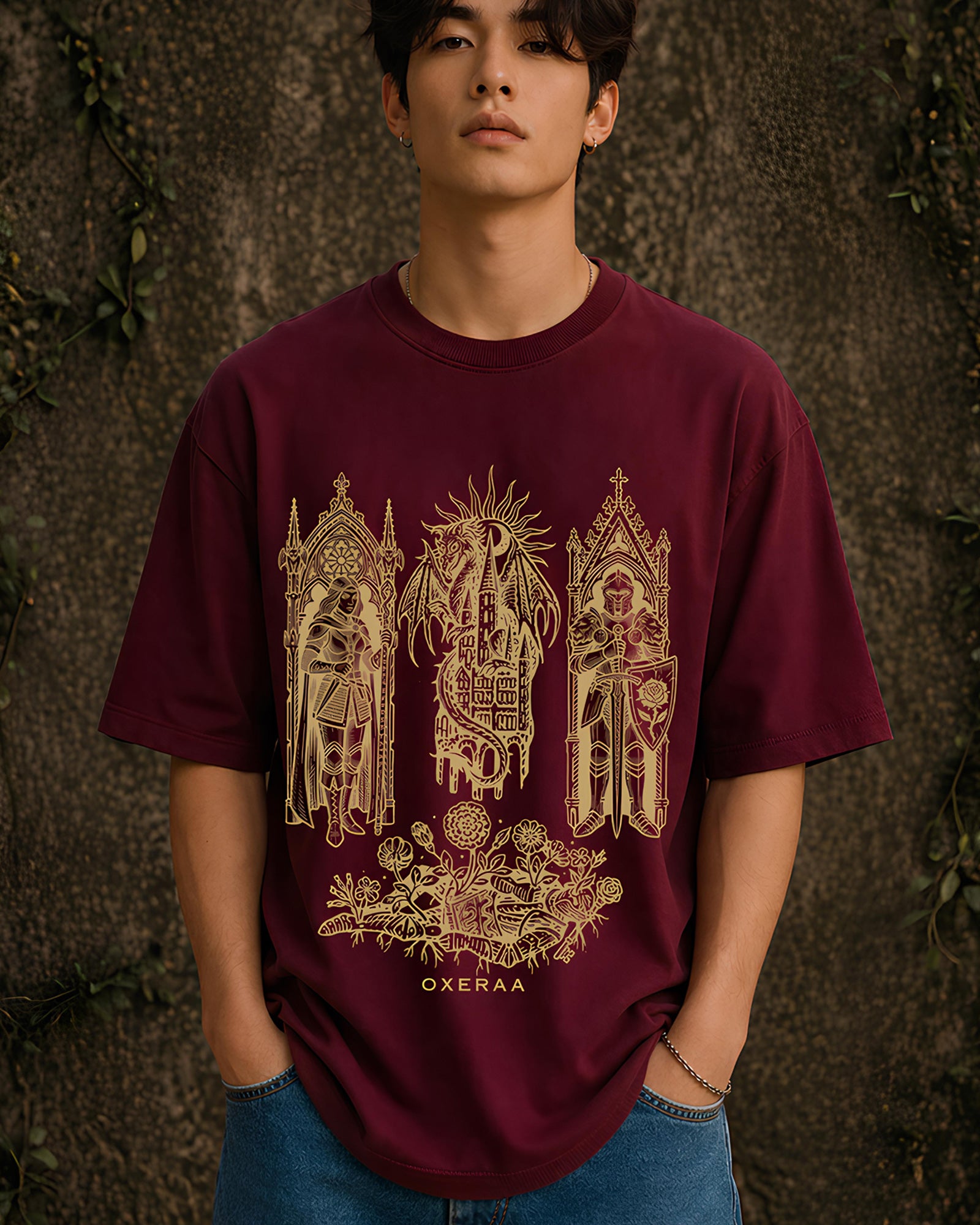 The Last Oath Aesthetic Print - Oversized T-Shirt for Men