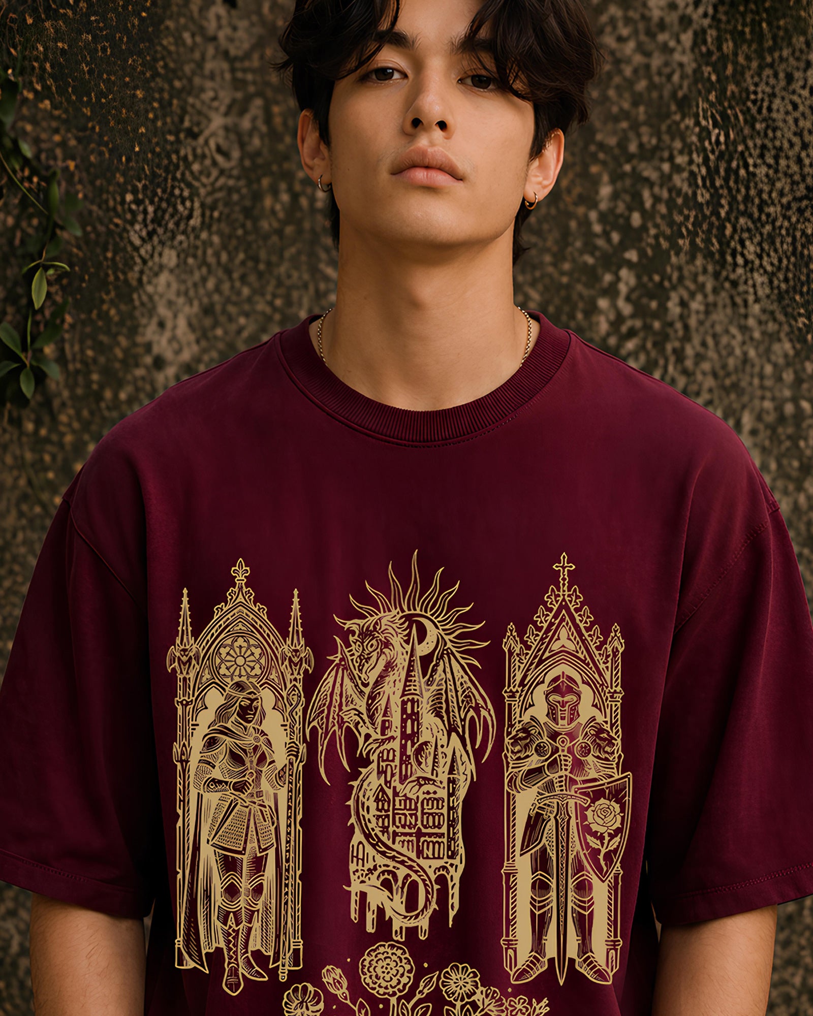 The Last Oath Aesthetic Print - Oversized T-Shirt for Men