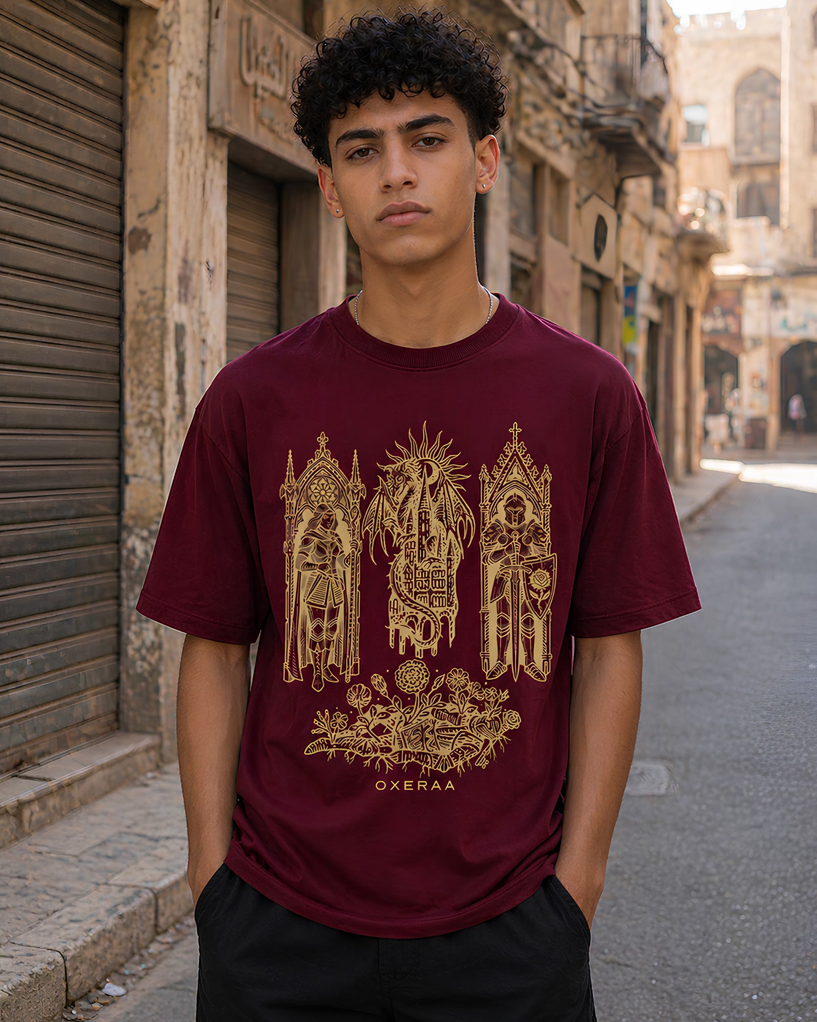 The Last Oath Aesthetic Print - Oversized T-Shirt for Men