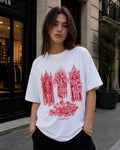 The Last Oath Aesthetic Print - Oversized T-Shirt for Women