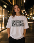 The Nouveau Beauty Aesthetic Print - Oversized T-Shirt for Women
