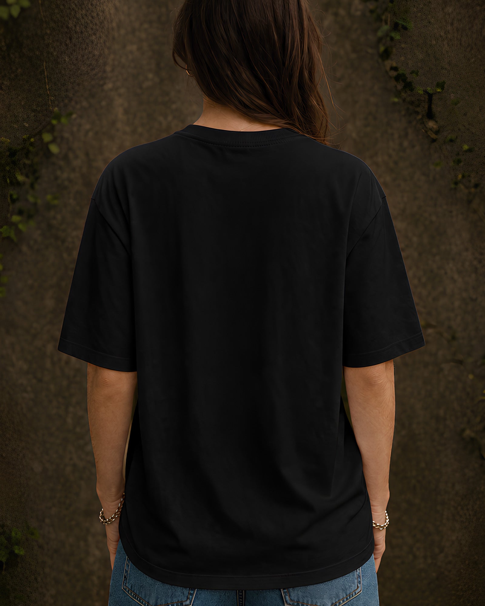 Tide Crest Aesthetic Print - Oversized T-Shirt for Women