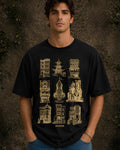 Timeless Structures Aesthetic Print - Oversized T-Shirt for Men