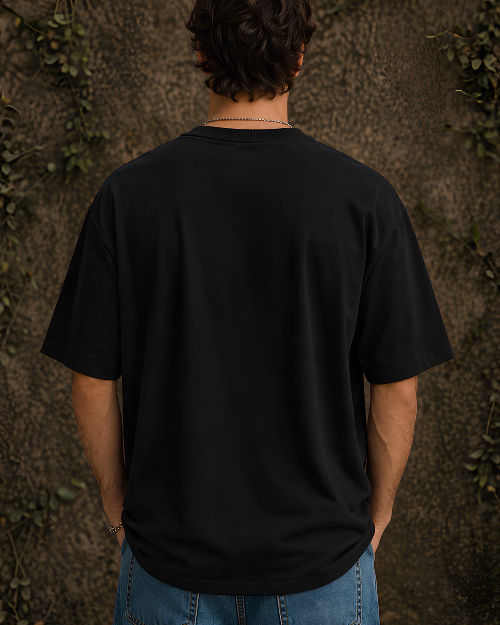 Timeless Structures Aesthetic Print - Oversized T-Shirt for Men