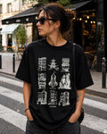 Timeless Structures Aesthetic Print - Oversized T-Shirt for Women