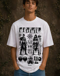 Warrior Codex Aesthetic Print - Oversized T-Shirt for Men