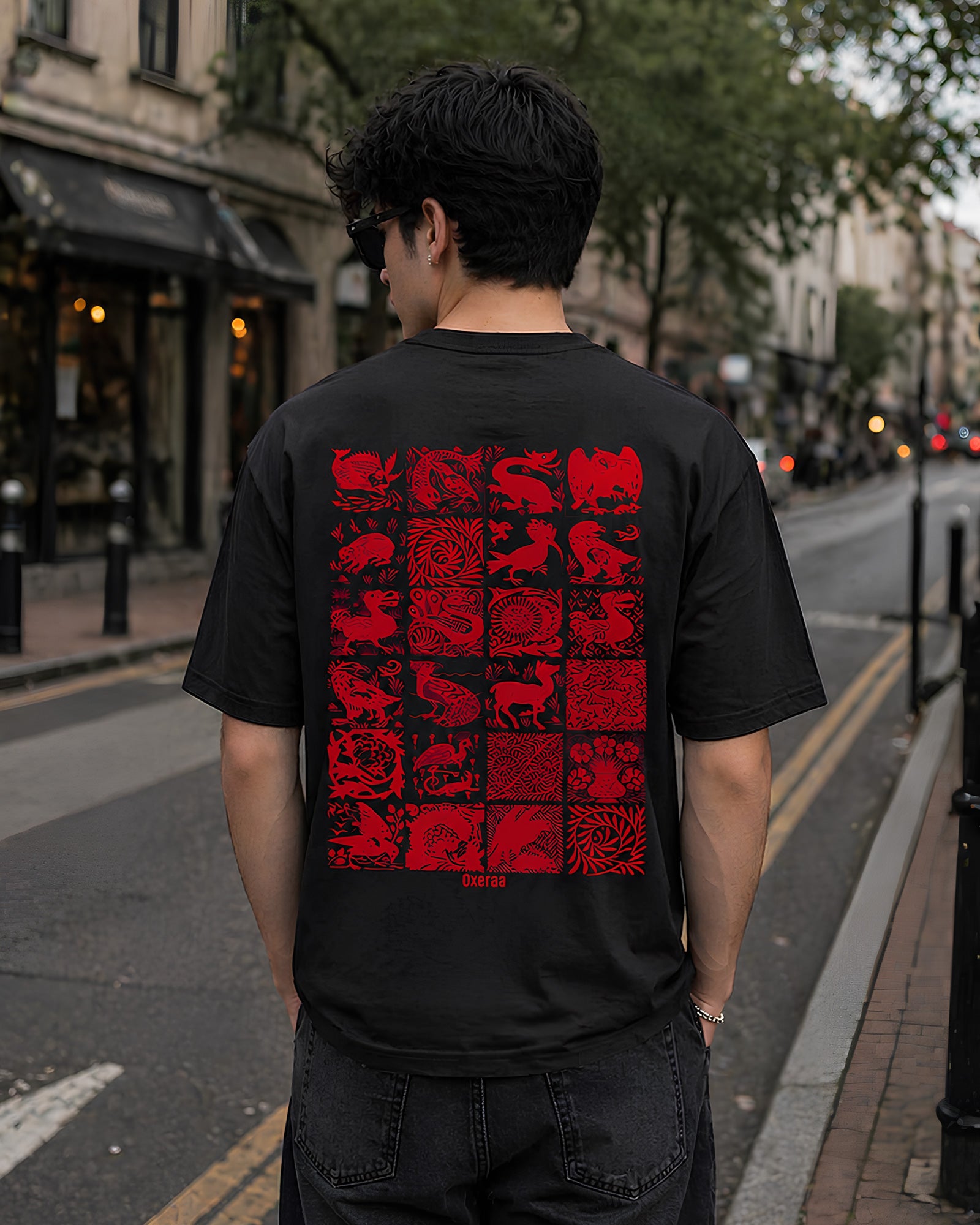 Whispers of the Wild Aesthetic Print - Oversized T-Shirt for Men
