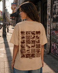 Whispers of the Wild Aesthetic Print - Oversized T-Shirt for Women